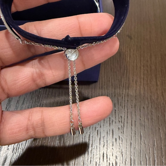 NEW Swarovski Lifelong Bow Bangle White Mixed Metal Finish - Picture 8 of 12